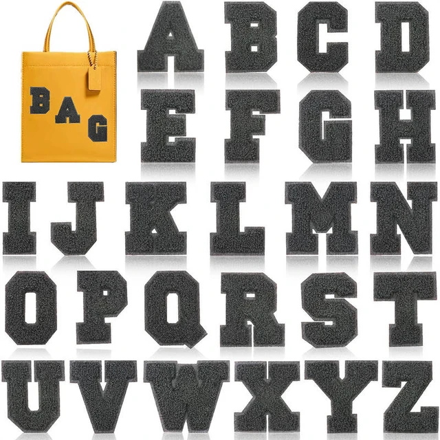 Red Letters Alphabet Embroidered Iron On Patches For Clothing Bags Jacket  Sew On Accessories Diy Name Patch Applique - Patches - AliExpress