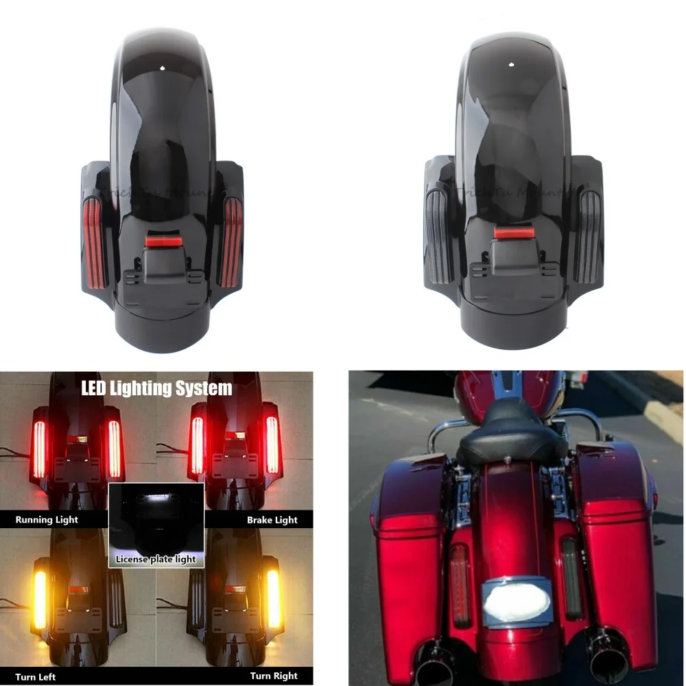 

Motorcycle Accessory LED Tail Light Rear Fender System Kit For Harley Touring Electra Street Road Glide Road King CVO 2014-2023