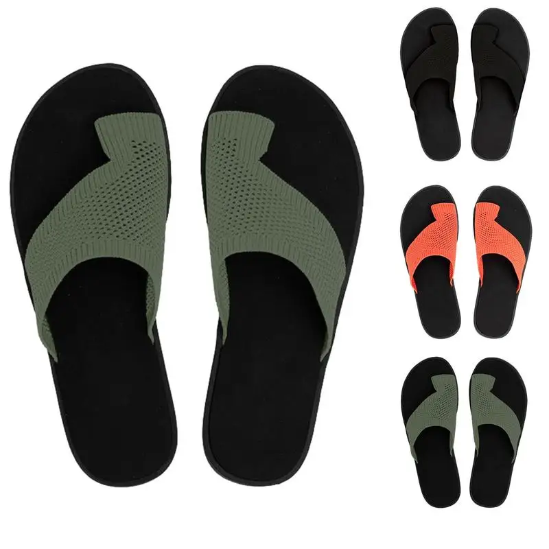 

Casual Thong Sandals Beach Thong Sandals With Arch Support Breathable Mesh Beach Slippers Athletic Sandal For Party