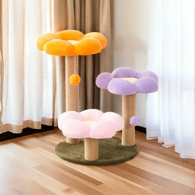 Cat Climbing Frame Flower Nest and Tree 6