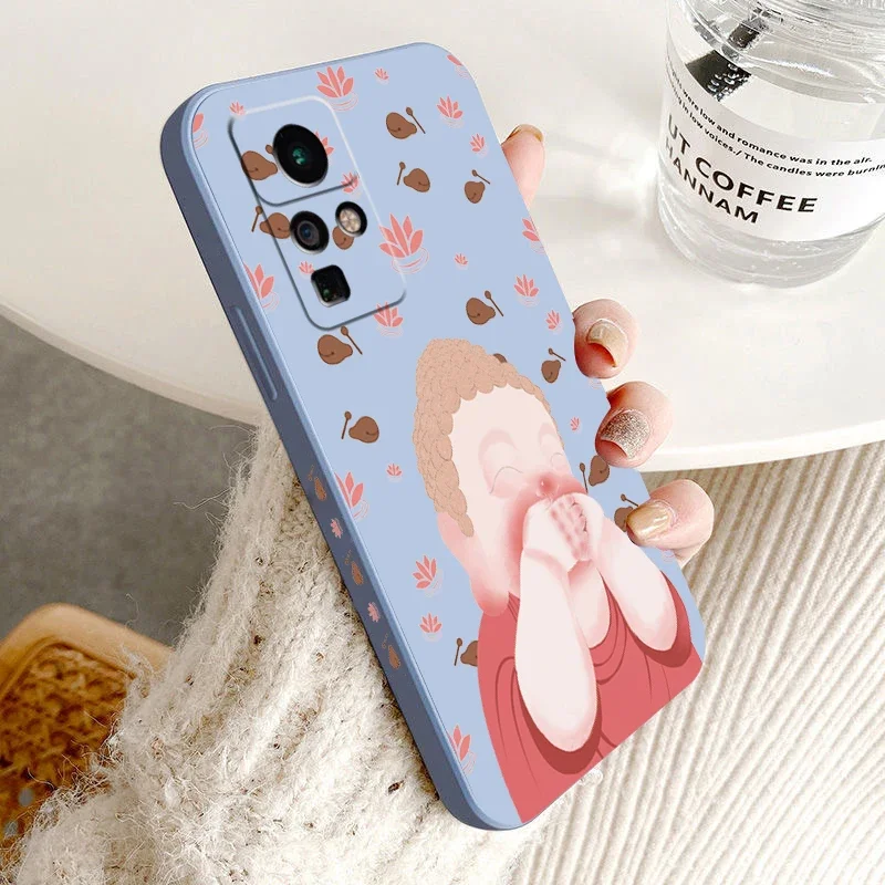 Custodia Sorridente Happy Buddha Per Infinix Zero X Pro X Neo Zero 20 Cover Morbida In Silicone