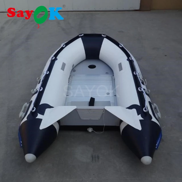 Pvc Inflatable Pontoon Fishing Boat, Inflatable Rubber Boat, Pvc Inflatable  Rowing Boat With Aluminum Floor For 3 Person - Ballons & Accessories -  AliExpress