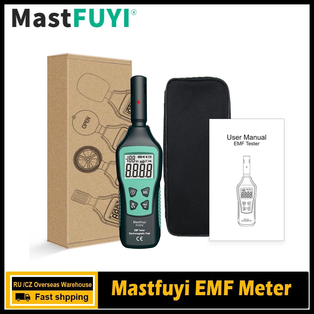 Mastfuyi Radiation Dosimeter EMF Meter High-precision Electromagnetic Radiation Detector Household radiation detector emf meter tester