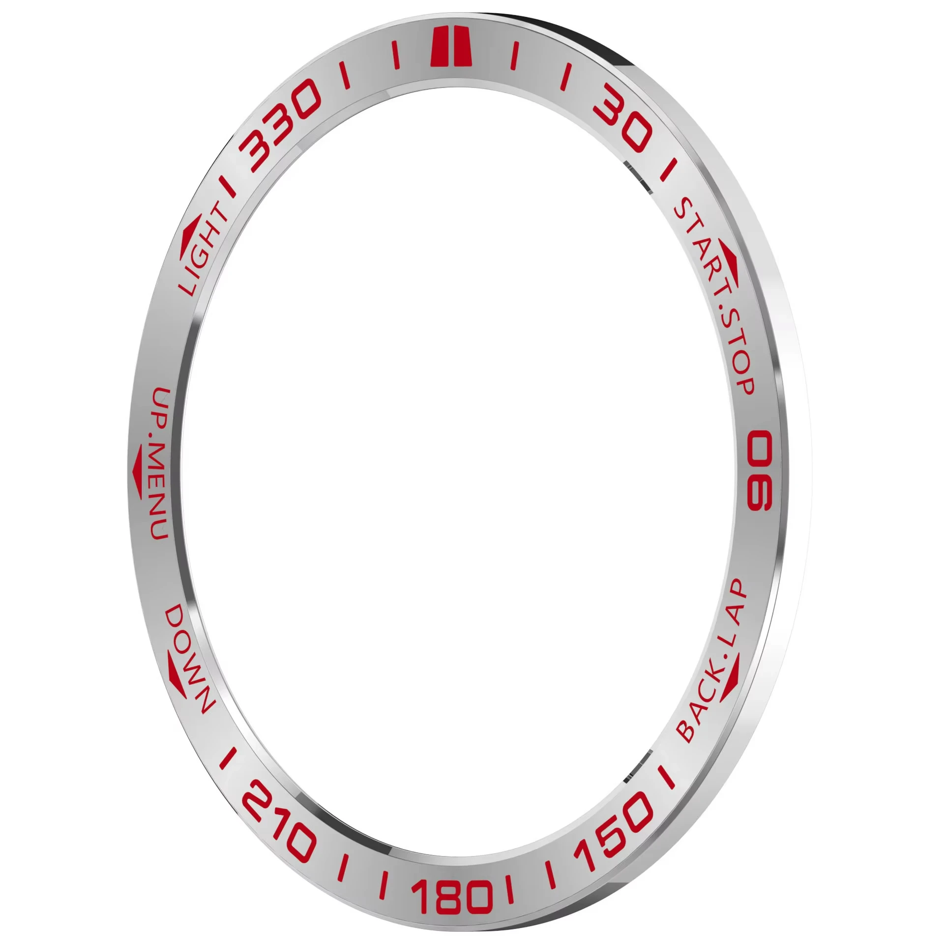 Premium Metal Bezel Ring with Time/Speed Scale Frame and Bumper Protection