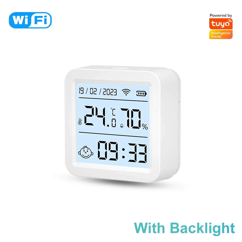 GAOEEIN 4 Pezzi Sensore Wi-Fi Temperatura E Umidità Interno – Termometro Igrometro Con App, Allarme Intelligente, Compatibile Con Alexa/Google, Per Casa E Ufficio