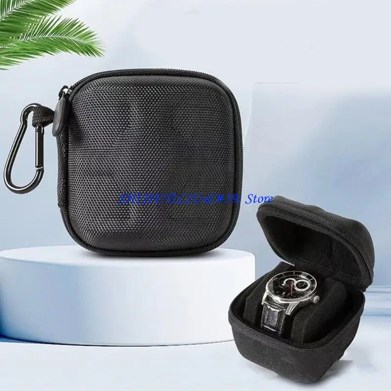 E21F Reisewächer für Männer Slots Hard Case mit weichem Kissen robuster Oxford Fabric Watch Speicherlösung täglich Gebrauch – Detail 7