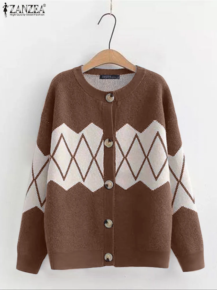 Polyester Long Sleeve Cardigan for Women Autumn Winter