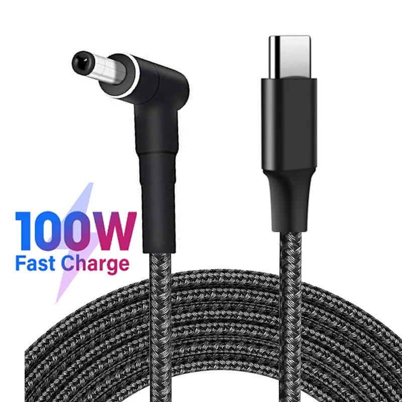 Adattatore di ricarica per Laptop da USB C a 7.4mm femmina da tipo C a maschio DC 7.4x5.0mm convertore di spina Jack a botte caricatore di alimentazione PD da 100W