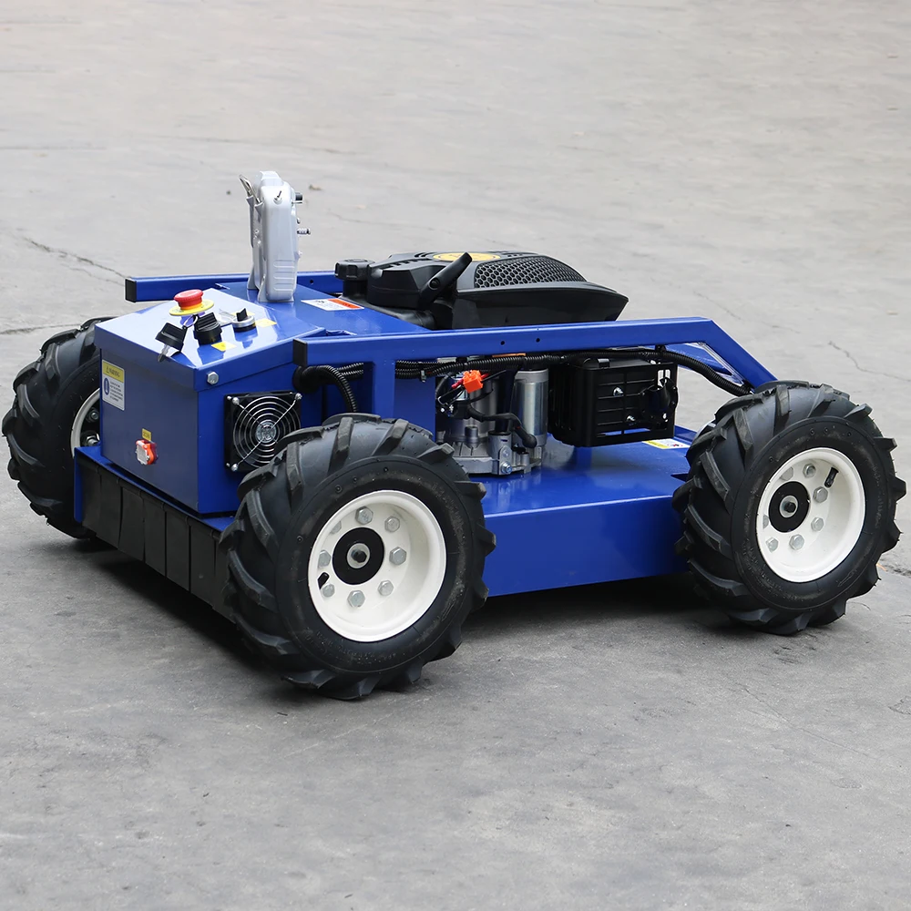 

professional remote control robot wheel lawnmower