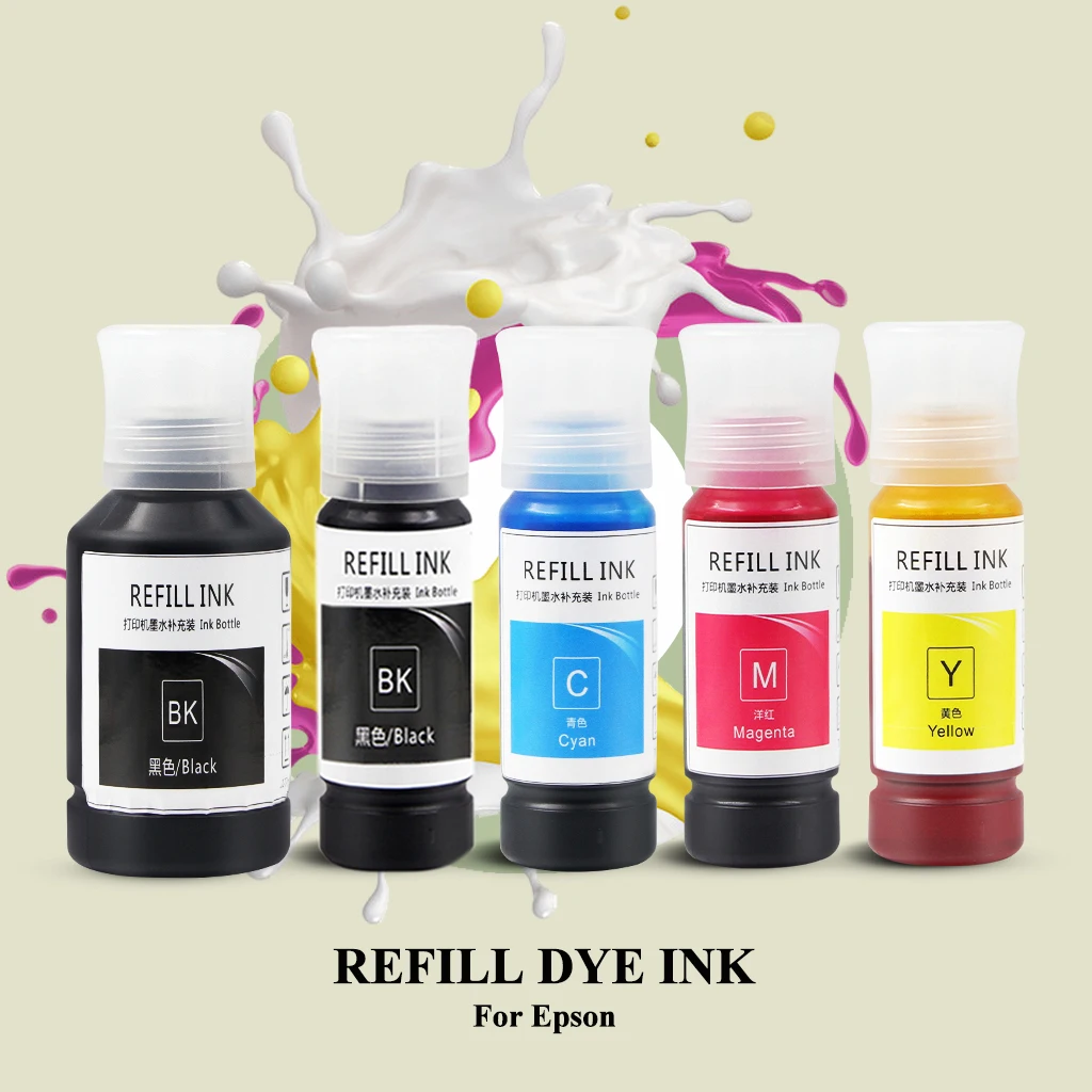 Gacink-recarga a Tinta da Tintura para o Tanque de Epson Eco Tinta da Tintura do Desktop T504 504 L4150 L4160 L4260 L6161 L6171 L6270 L14150 - Imagem 5