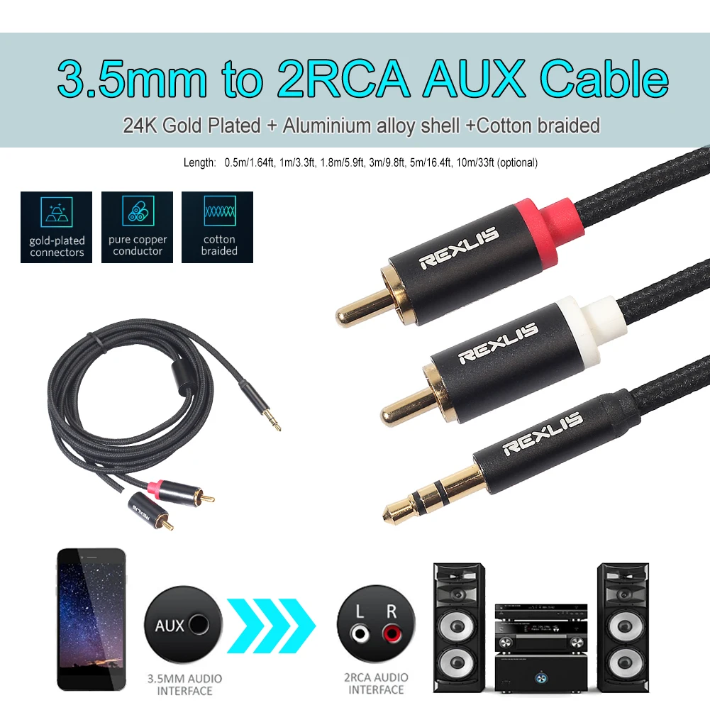 Ȩ þ Ŀ  -2 RCA ư 극̵ Aux ̺, 3.5mm