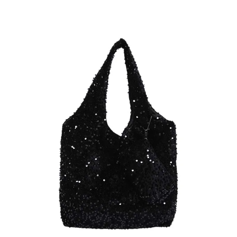 Tote Bag for Women Sequin Shoulder Bag Trendy Hobo Bag Underarm Bag for Work Travel Shopping 7