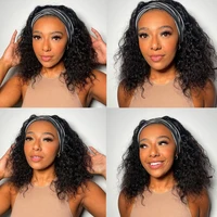 Perruque bandeau cheveux humains crépus bouclés MYLOCKME sans colle pleine Machine faite brésilienne Remy perruques de cheveux humains pour les femmes 180% densité 6