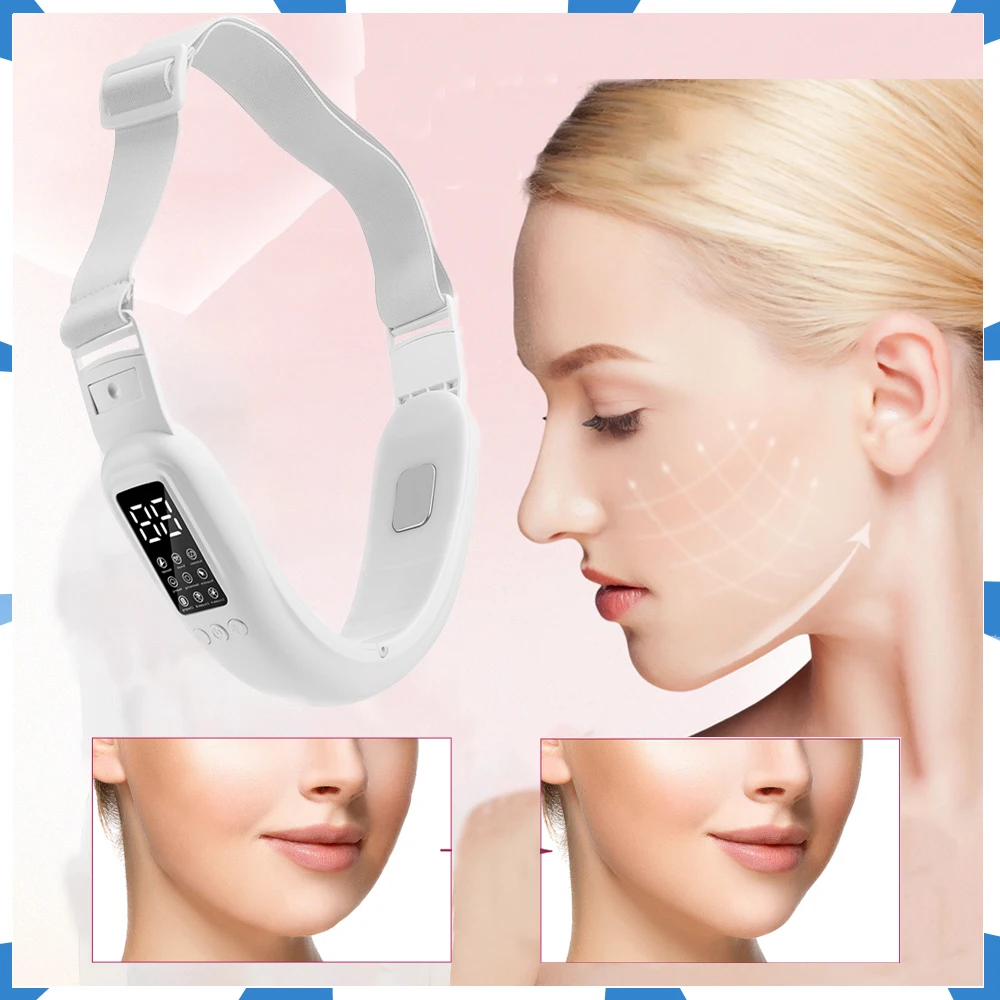 

V Face SPA Face-lifting Device Multifunctional Micro-current Vibration 42°C Hot Compress Slimming Lifting Firming Tightening