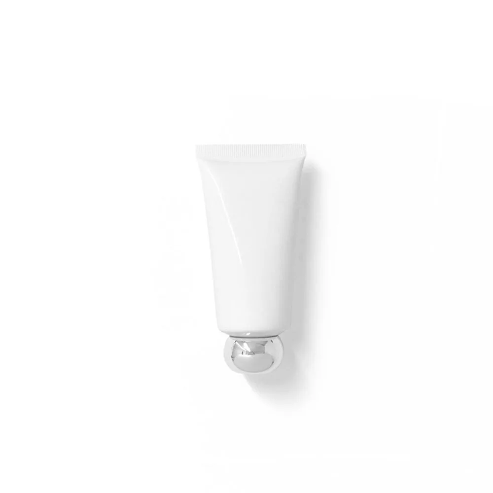 빈 화장품 스퀴즈 50g 50ml 1.8OZ 흰색 플라스틱 튜브, Abucas 모양 상단 뚜껑