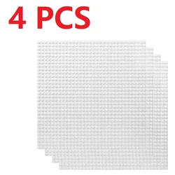 4-Pack Classic Building Brick Base Plates Set (4PCS 32X32 White)