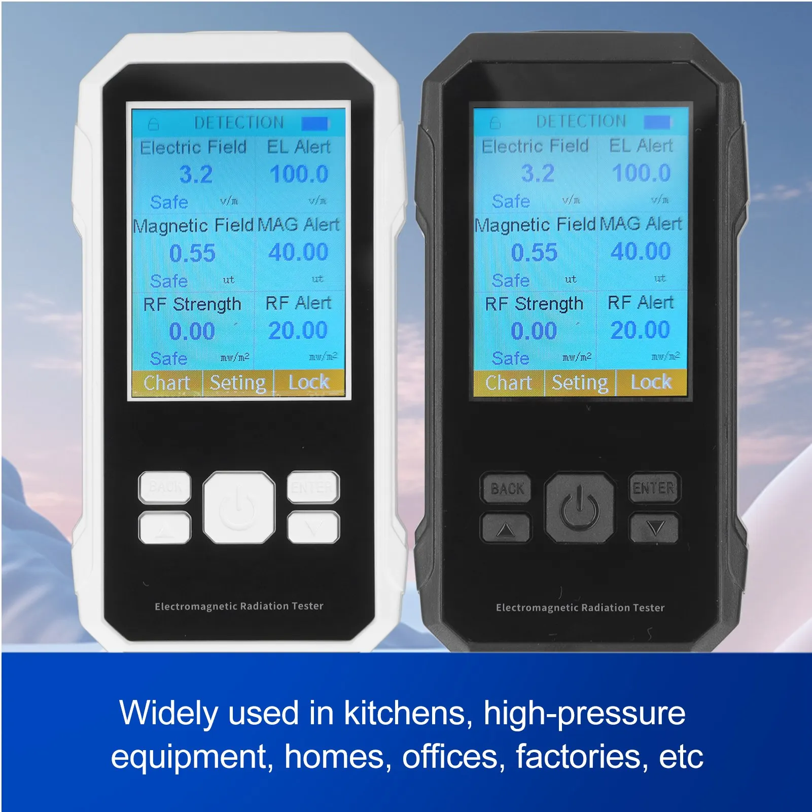 EMF Meter EMF Tester High Accuracy Electromagnetic Field Radiation Detector for Kitchen Office Industry Ghost Hunting Tester