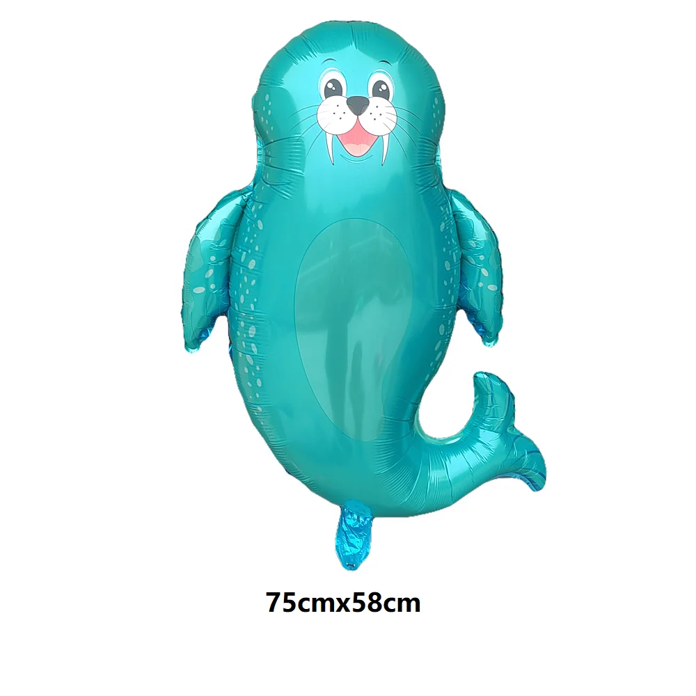 Große meeres tiere Folien ballons Hai Fisch Helium Luft Globos Baby party Geburtstags feier Hochzeits dekorationen Ozean Thema Ballons – Detail 11
