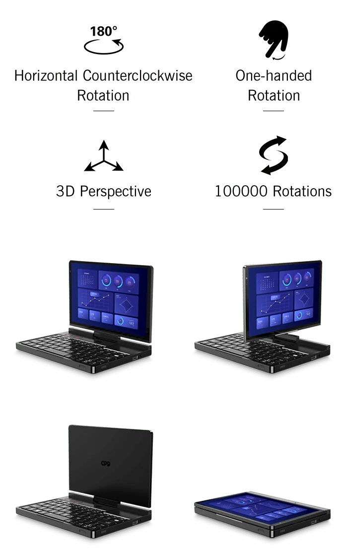 GPD pocket4 handheld mini laptop small portable operation and maintenance game office 8.8-inch touch screen