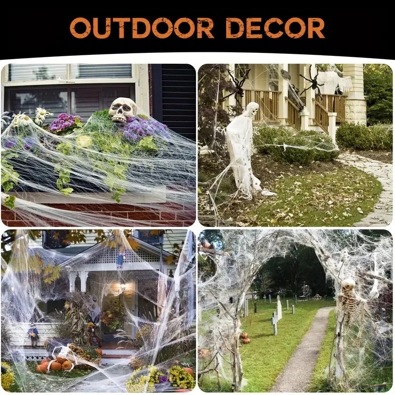 Spider Web for Haunted House and Outdoor Party