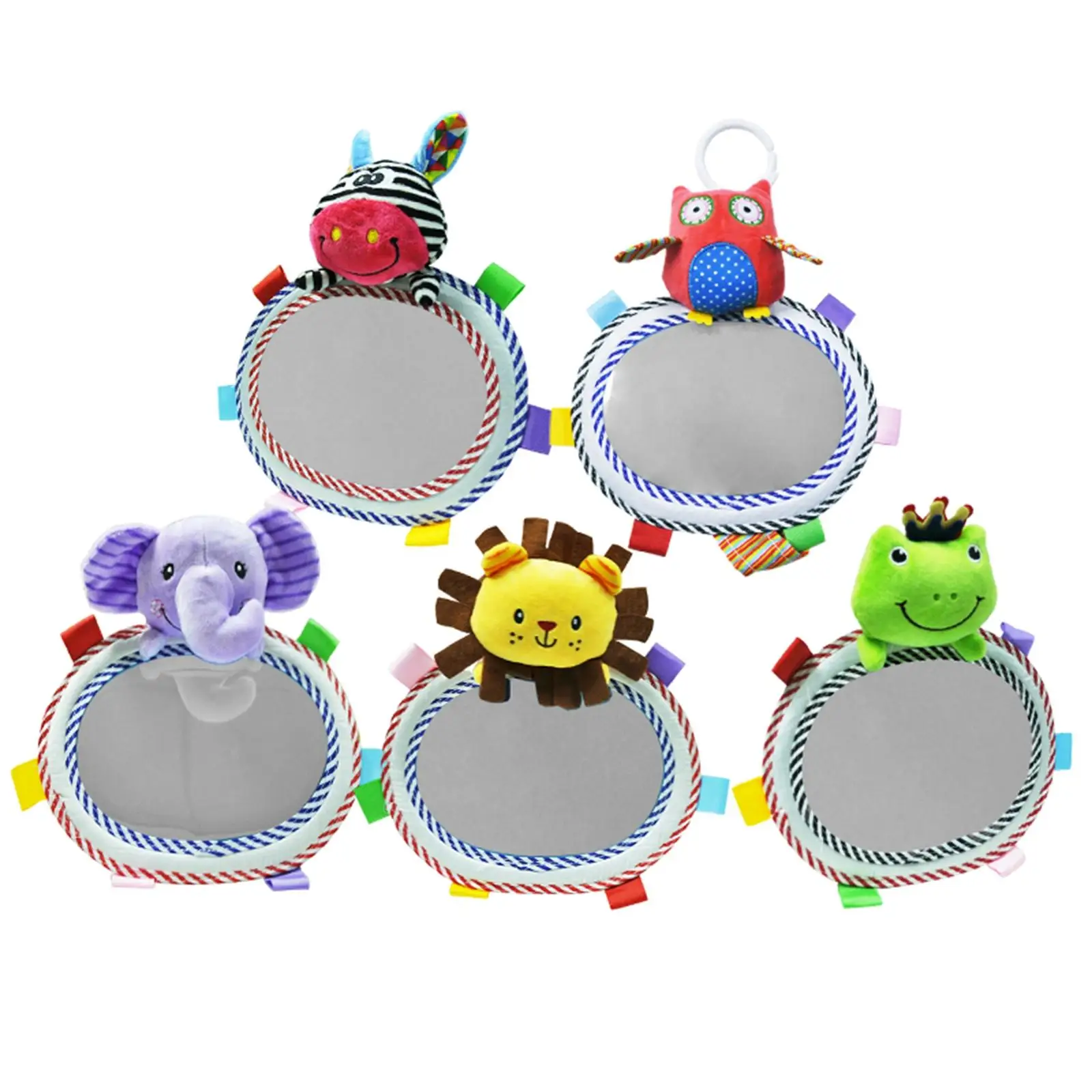 Car Rearview Mirror Car Baby Mirror Car Back Seat Mirror Safety View Mirror Adjustable Cute Rear Facing Mirrors Spot Infant For Child Kids Baby Toddler