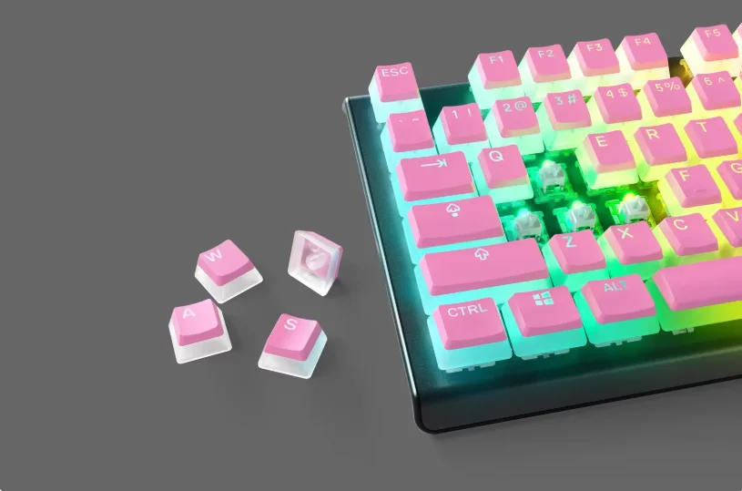 SteelSeries prismキャップpbtキーキャップ、apex pro、tkl、7、5