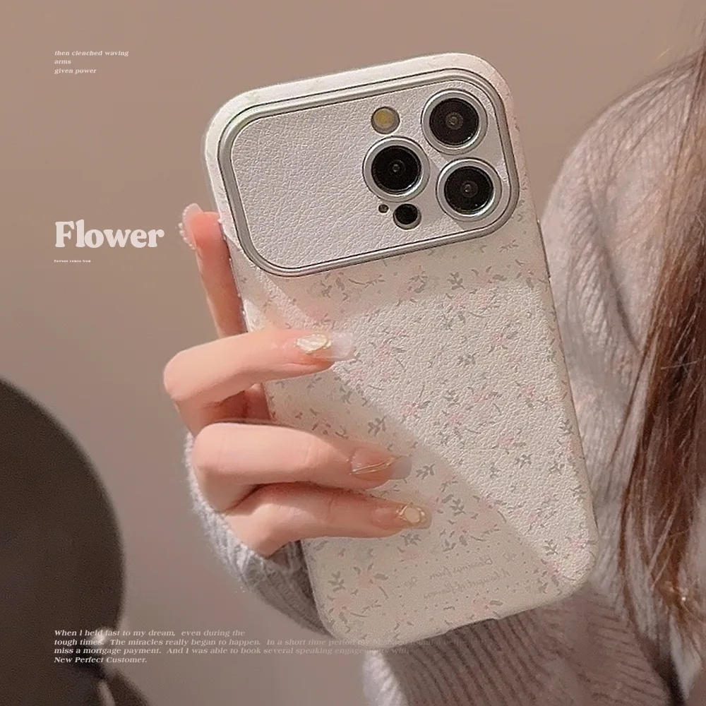 Sweet Little Floral Adatto Per Iphone 15 Custodia Per Cellulare 13Promax Silver 11 Leather Iphone 14 Plus Small Fresh 12