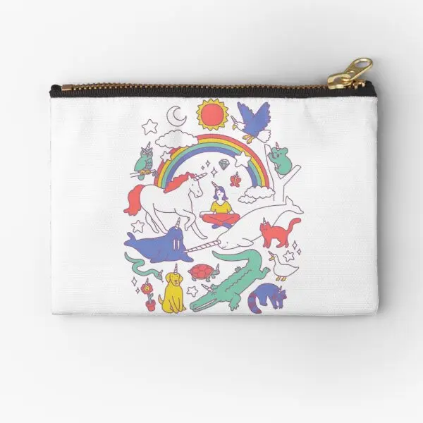 

Чехлы на молнии с единорогом для носков, трусиков, бумажник, сумка для нижнего белья, карманные косметические ключи для женщин, для хранения монет, чистый маленький мужской бумажник