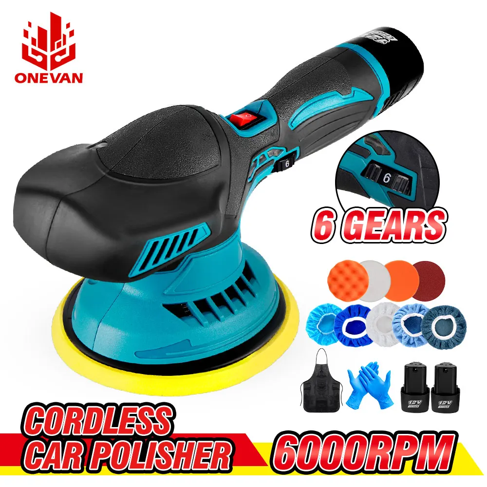 6000rpm Cordless Mini Polisher Car Polishing Machine 12v Electric Cars