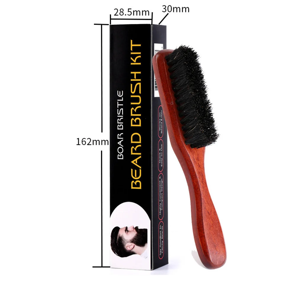 Ensemble Compact De Poils Ou De Cheveux Ensemble de brosses à barbe en poils de sanglier, outils de coiffure  professionnels pour Salon de coiffure, 1 pièce | AliExpress