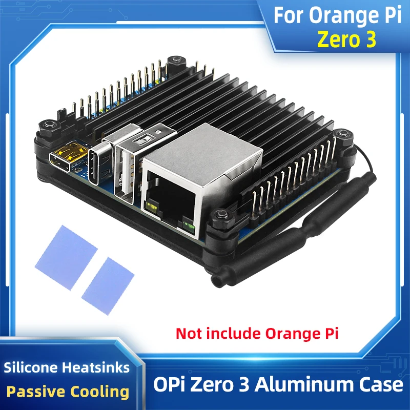 Orange Pi Zero 3 Aluminum Case Metal Passive Cooling Shell Silicone ...