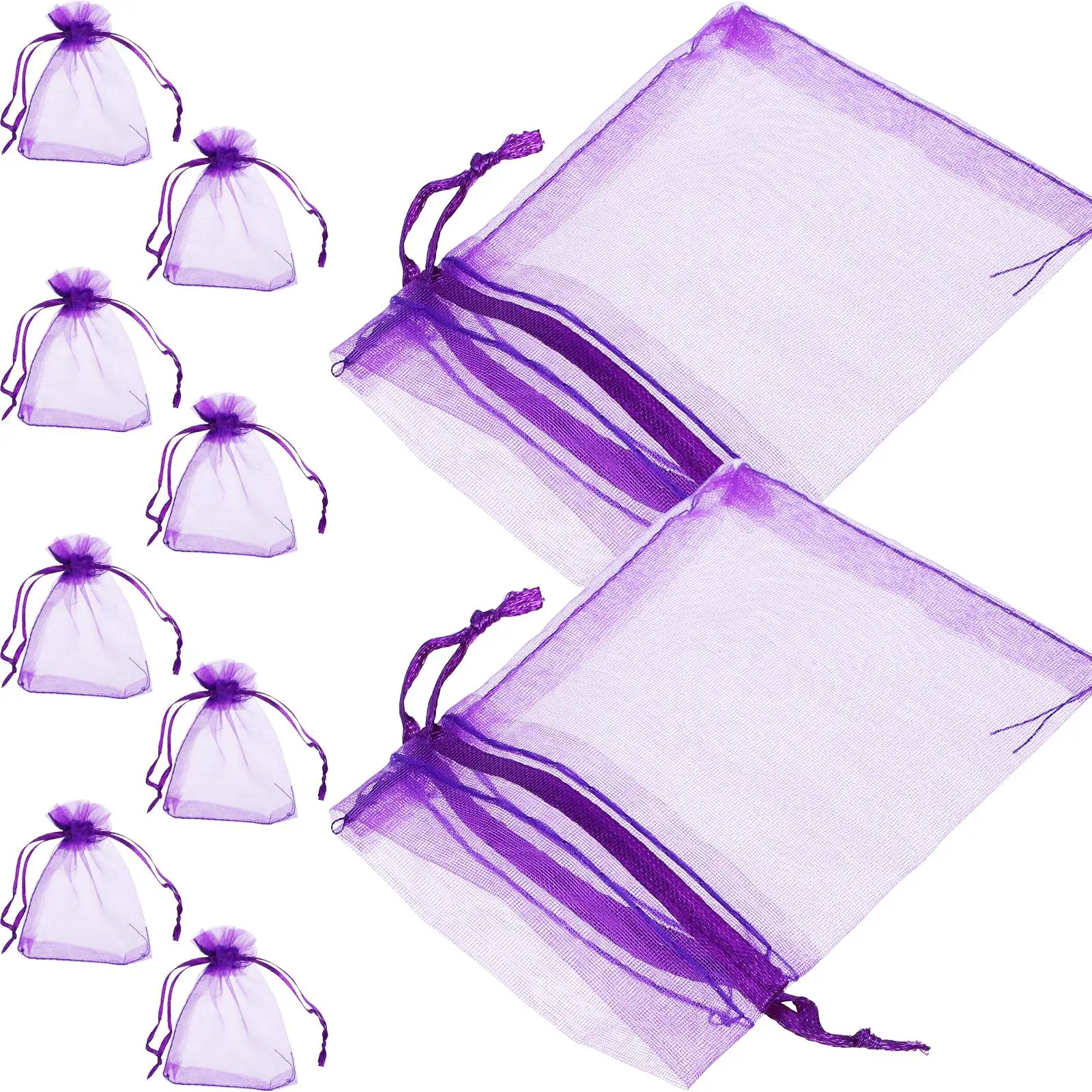 100 Pcs Drawstring Bag Sachet Empty Bags for Lavender Perfume Sachets Drawers Small