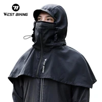 WEST BIKING 2 in 1 Winter Cycling Cap Double Layer Windproof Warm Men Hood Balaclava Motorcycle Skiing Riding Bicycle Headwear