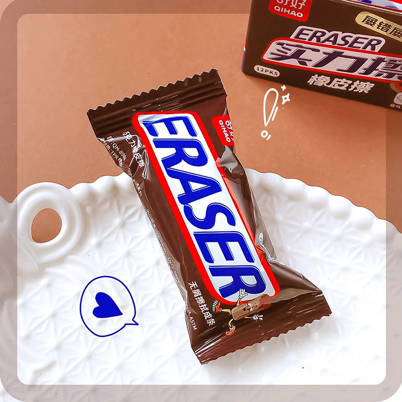 Pencil Eraser Eraser Pen Plasticine Eraser Eraser Refillable Pen Biscuit Eraser Kneadable Eraser Retractable Eraser Office Supplies School Teacher Gift Aesthetic Stationery Items Cute Stationery Cute Chocolate School Eraser Rubber