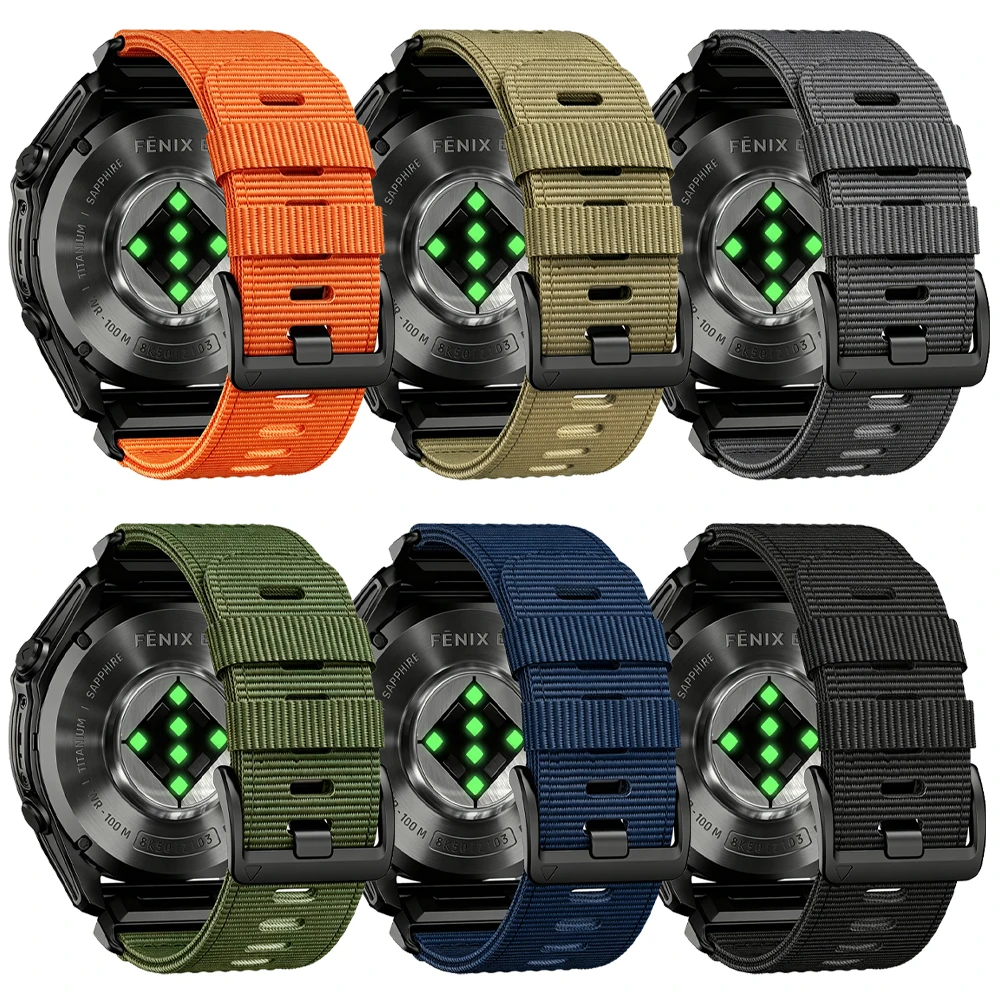 QuickFit Woven Nylon Strap - 22mm & 26mm Adjustable Width