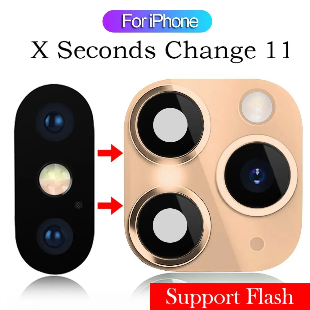 Fake-Camera-Lens-Sticker-Cover-Screen-Protector-for-iPhone-XR-X-Change ...