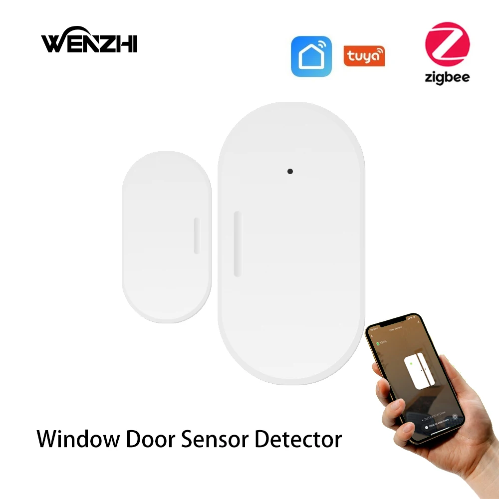 Датчик двери и окна ZigBee детектор открытия закрытия ворот с магнитным оповещением