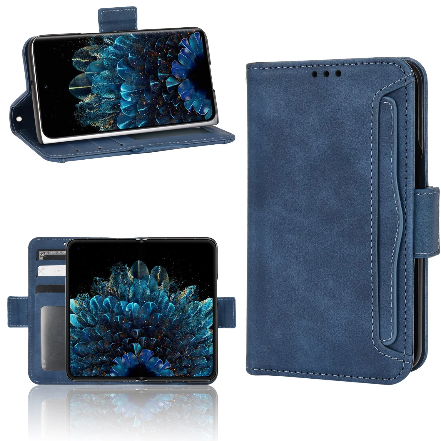 Wallet Leather For OPPO Find N Case Magnetic Book Stand Flip Card Protection Cover oppo flip cover Cases For OPPO