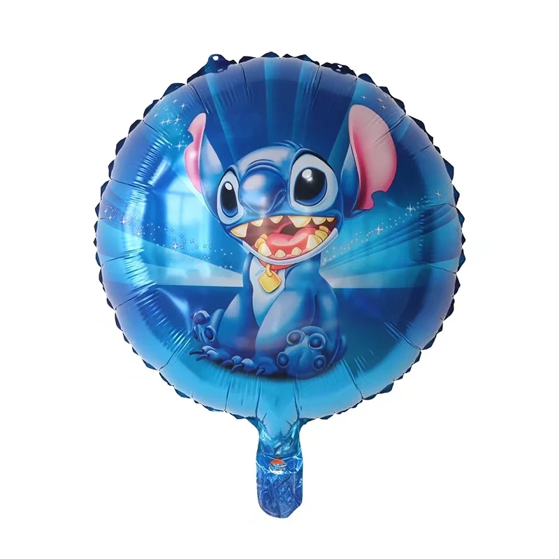 thumbnail image 1 of 8 piezas de globos temáticos de Disney Lilo y Stitch, juego de globos de 18 pulgadas para decoración de fiestas de cumpleaños, suministros para baby shower para niños, juguetes Globo, 1 of 5
