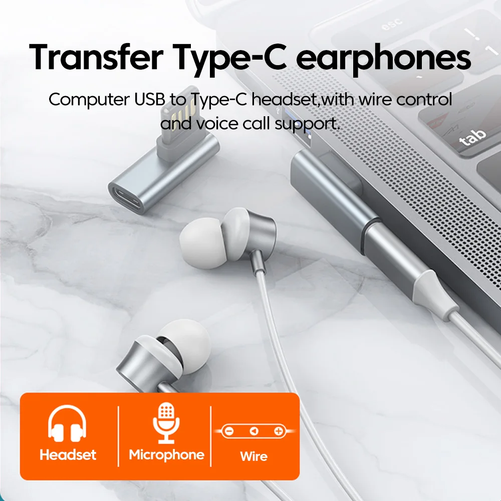 60W 고속 충전 USB C 어댑터 90 °   팔꿈치 양면 USB A 남성 - iPhone 15 16 Pro용 C형 데이터 전송 헤드폰 어댑터