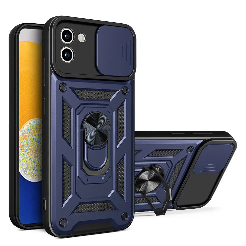 Shockproof Armor Case with Car Holder - Rugged Protective Phone Cover