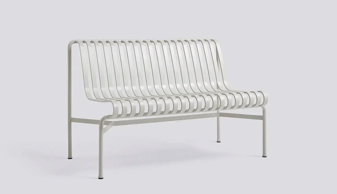 Outdoor Furniture Garden Bench Steel Metal Lounge Chair Patio Set