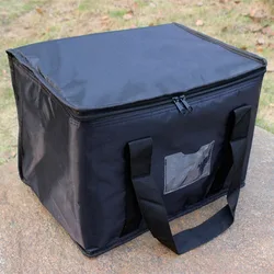 Extra Large 50L Insulated Cooler and Food Delivery Bag (PURE BLACK)
