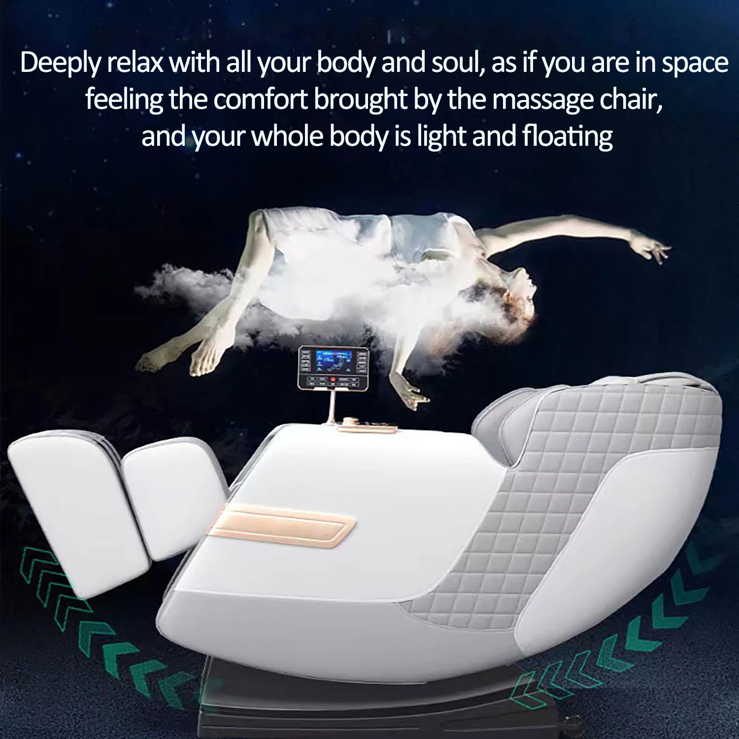 Luxury Zero-Gravity Intelligent Full-Body Electric Massage Chair Bluetooth Music Back And Neck Massager Magnetic Therapy Relax