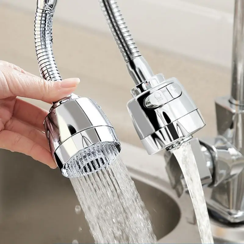

Kitchen Faucet Anti-splash Aerator 360 Rotating Bubbler Bathroom Faucet Sprayer Saving Water Tap Sink Nozzle Extender Adapter