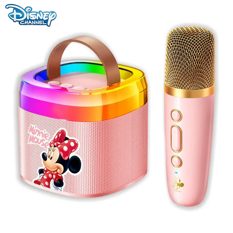 

Disney Mickey Minnie Donald Duck Daisy Handheld Microphone Bluetooth Speaker Home Ktv Kara Ok Long Endurance Subwoofer Sound Set