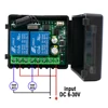 433MHz rf Remote Control DC 12V 24V 220V 2CH Relay Receiver for universal Garage Door Light LED Fanner Motor Signal transmission 3