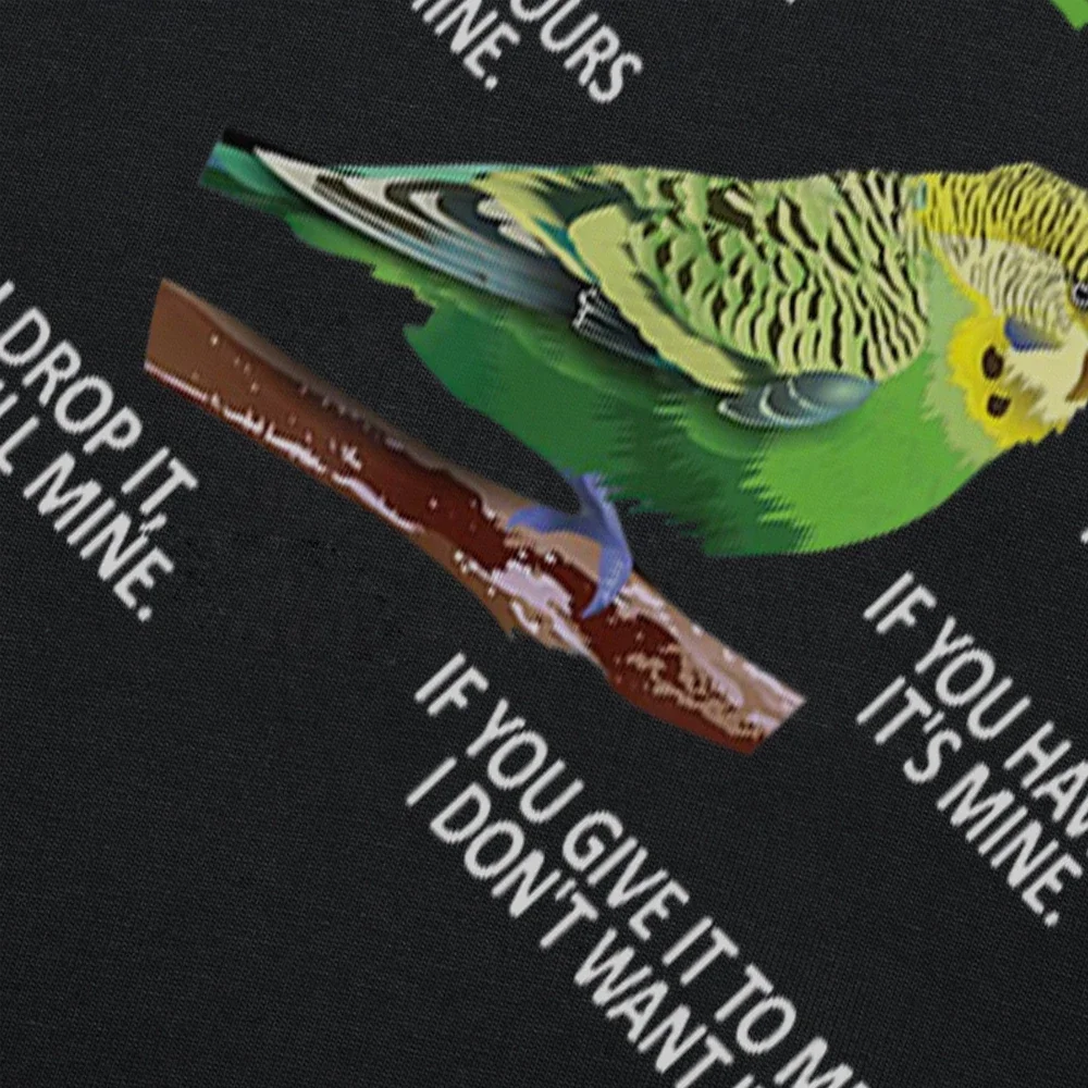 Funny Budgie Rules Parakeet Bird Budgerigar T Shirts Streetwear Short Sleeve Birthday Gifts Summer Style T-shirt Mens_voghion.com