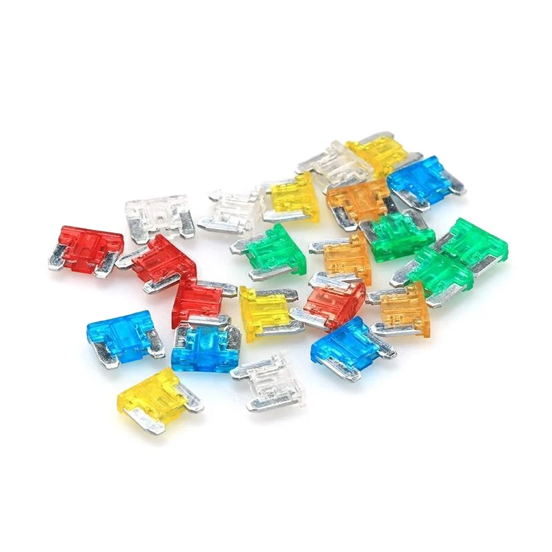 24pcs Auto Car Truck Motorcycle Fuses 5A 10A 15A 20A 25A 30A Mixed Sizes Low Profile Kit Micro Mini Blade Fuse car fuses kit circuit adapters and fuse set
