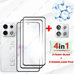 Premium Glass Screen Protector with Black Edge and Camera Lens Guard for 2 Camera Lens Film